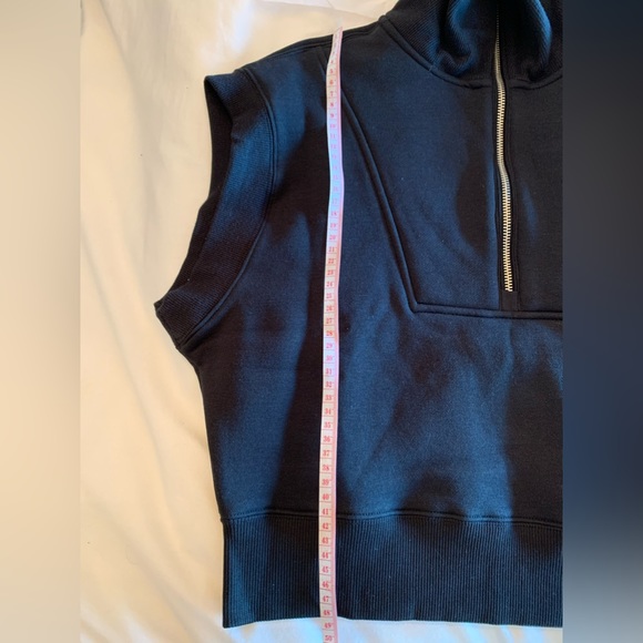 NWT - Pullover Zip Vest With High Collar - Black, XS - Picture 9 of 13